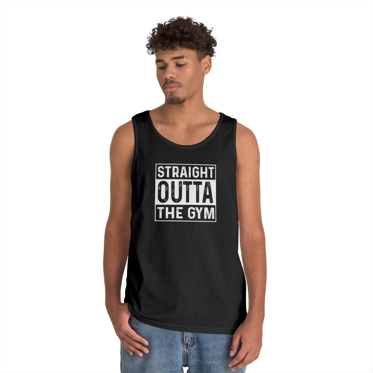 Workout Tank Top - Straight Outta the Gym Design