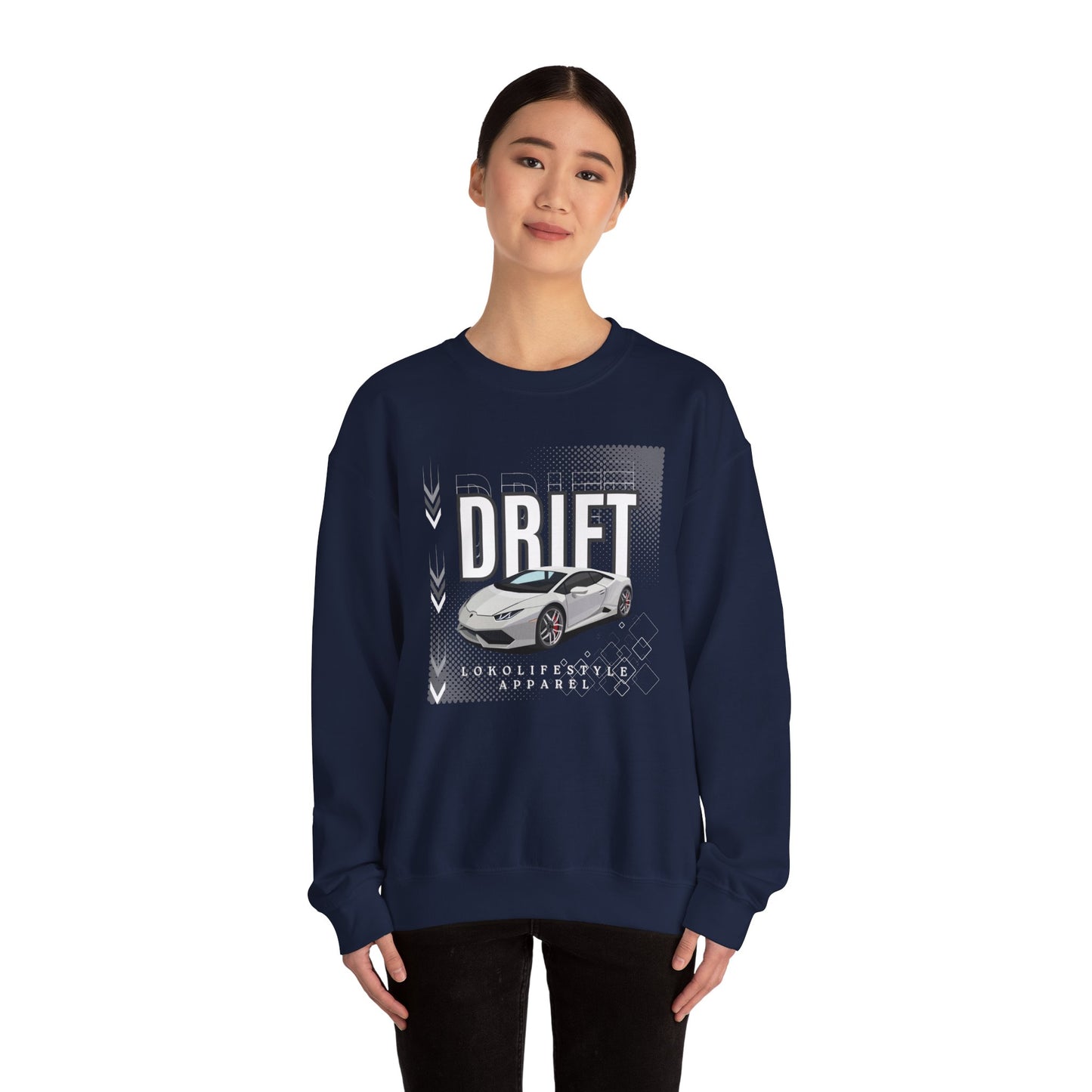 Drift Race Car Unisex Heavy Blend™ Crewneck Sweatshirt