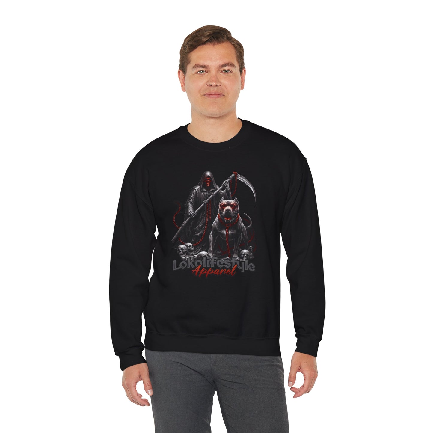 Grim Reaper Pitbull Death Sweatshirt