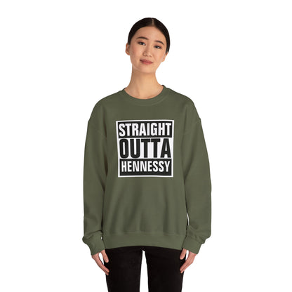 Staight Outta Hennessey Unisex Heavy Blend™ Crewneck Sweatshirt