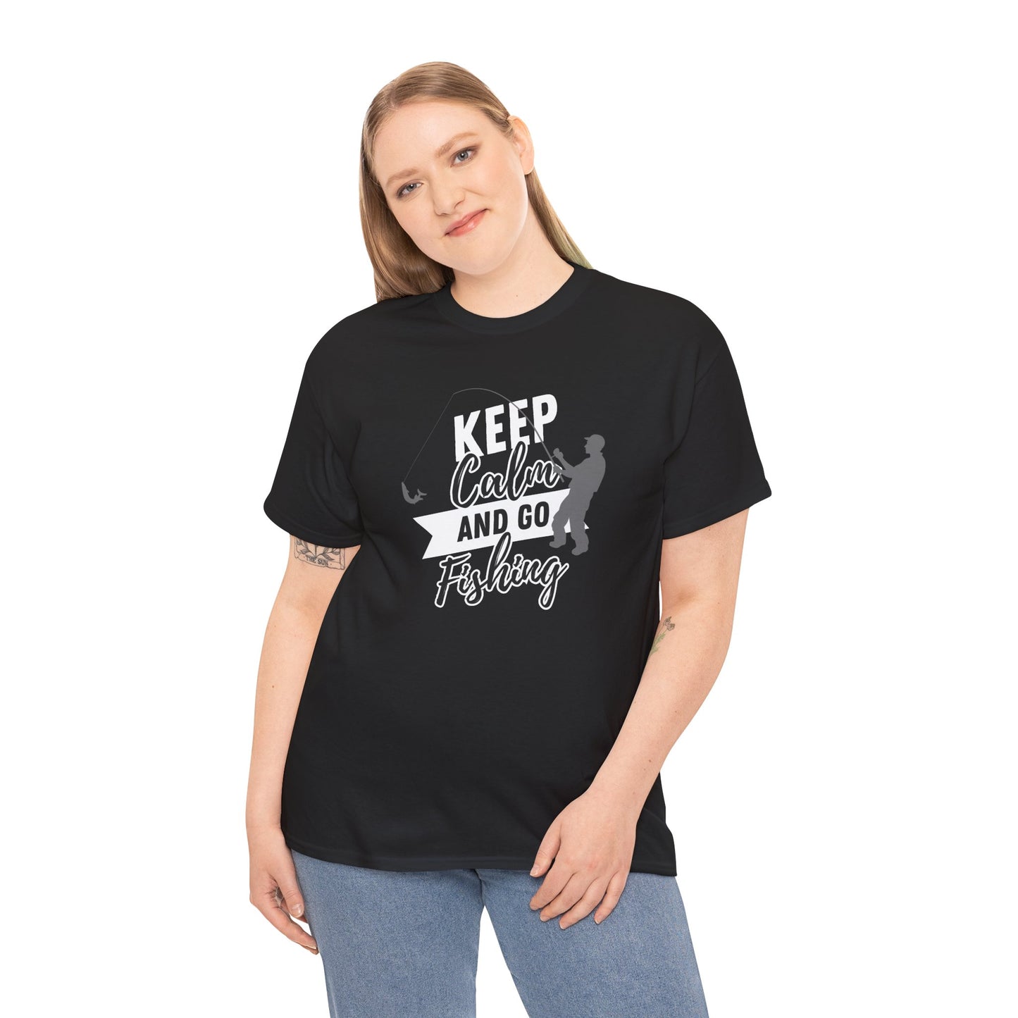 Keep Calm and Go Fishing Graphic Tee