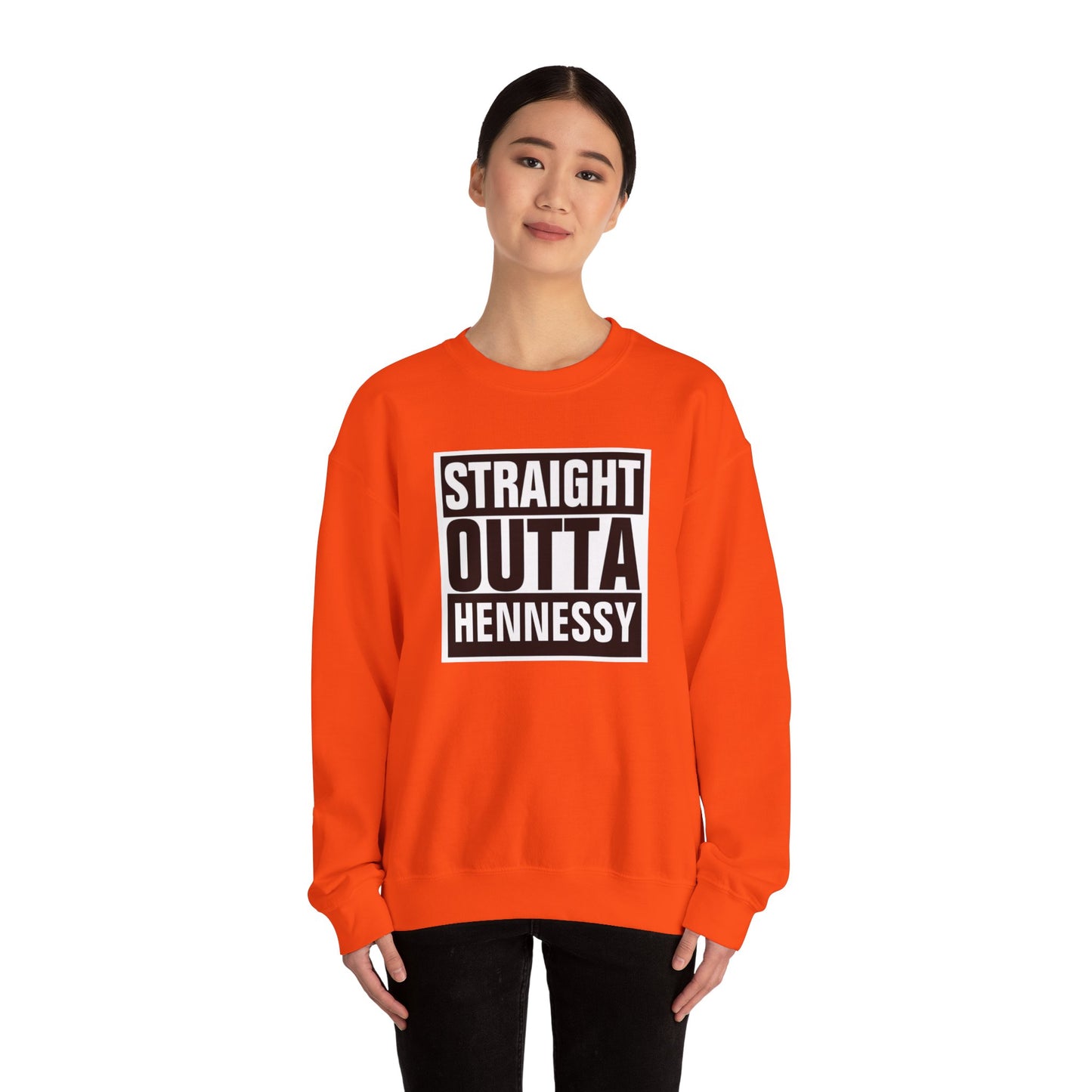 Staight Outta Hennessey Unisex Heavy Blend™ Crewneck Sweatshirt