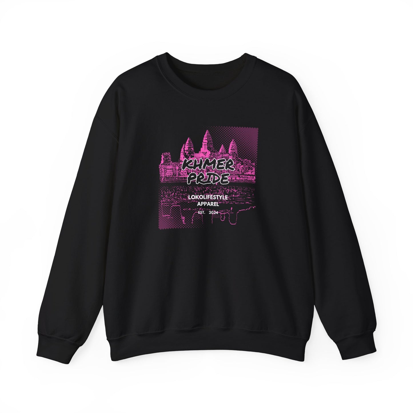 Khmer Pride Pink Unisex Heavy Blend™ Crewneck Sweatshirt