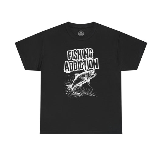 Fishing Addiction T-Shirt - Unisex Heavy Cotton Tee