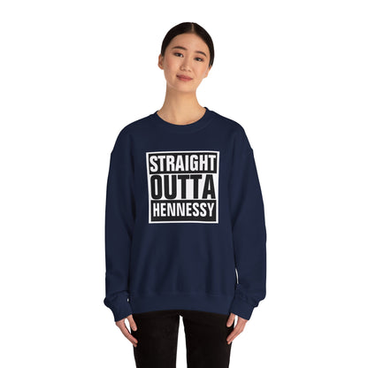 Staight Outta Hennessey Unisex Heavy Blend™ Crewneck Sweatshirt