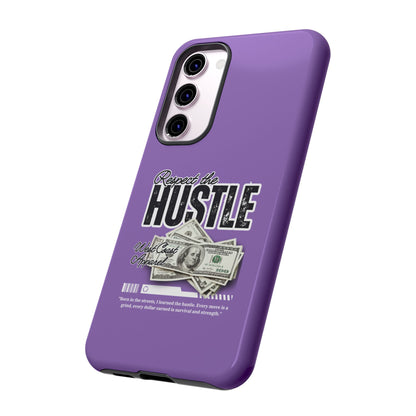 Respect the Hustle with Money Tough Cases I Phone Google Pixel Samsung Galaxy Light Purple