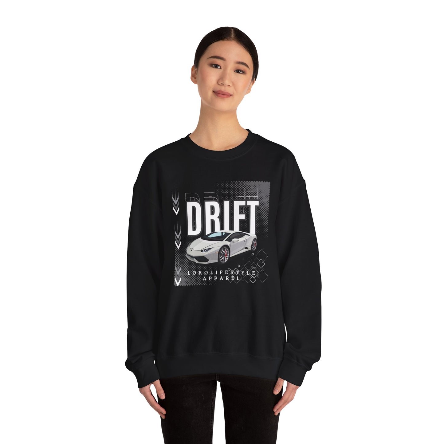 Drift Race Car Unisex Heavy Blend™ Crewneck Sweatshirt