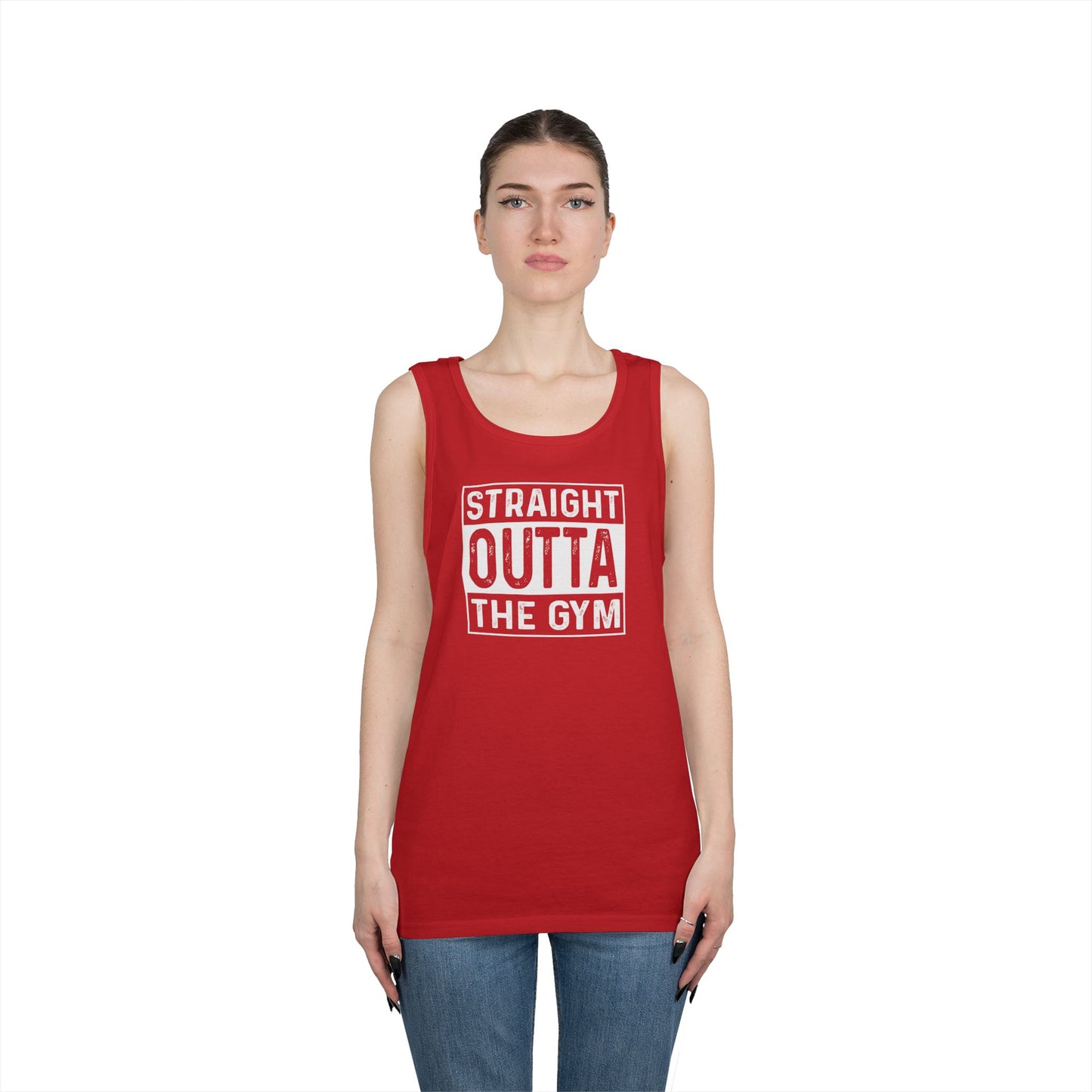 Workout Tank Top - Straight Outta the Gym Design