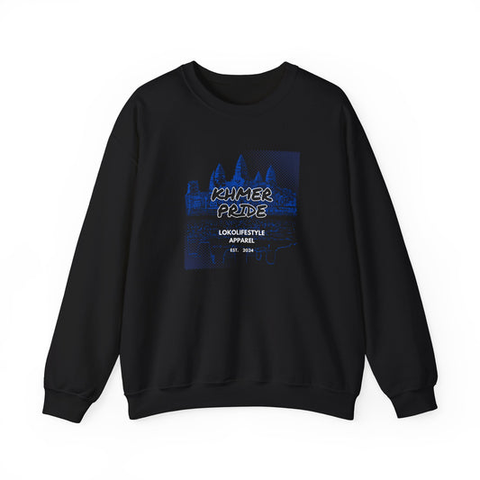 Khmer Pride Blue Unisex Heavy Blend™ Crewneck Sweatshirt