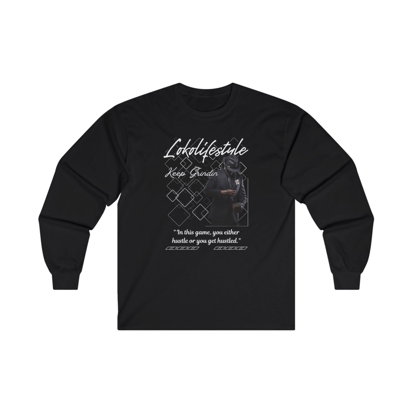 Grindin' Hustle Long Sleeve Tee