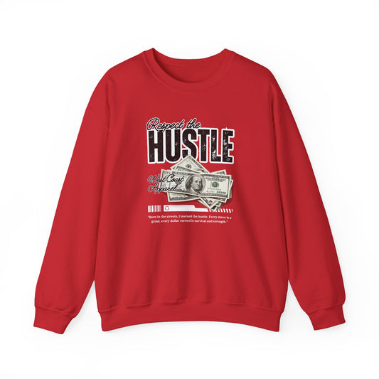 Respect the Hustle with Money Unisex Heavy Blend™ Crewneck Sweatshirt