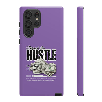 Respect the Hustle with Money Tough Cases I Phone Google Pixel Samsung Galaxy Light Purple