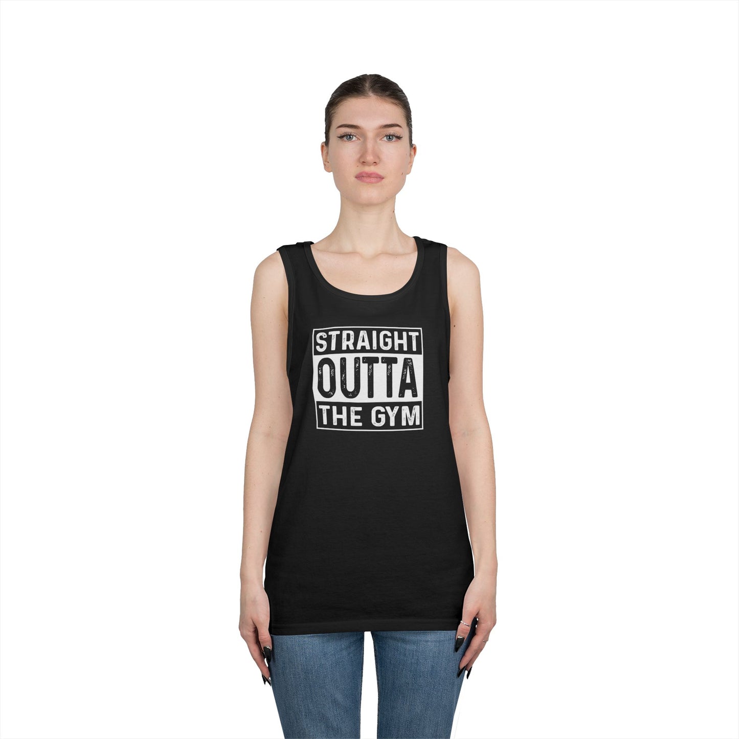 Workout Tank Top - Straight Outta the Gym Design