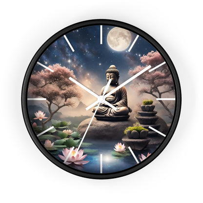 Buddha Lotus Wall Clock