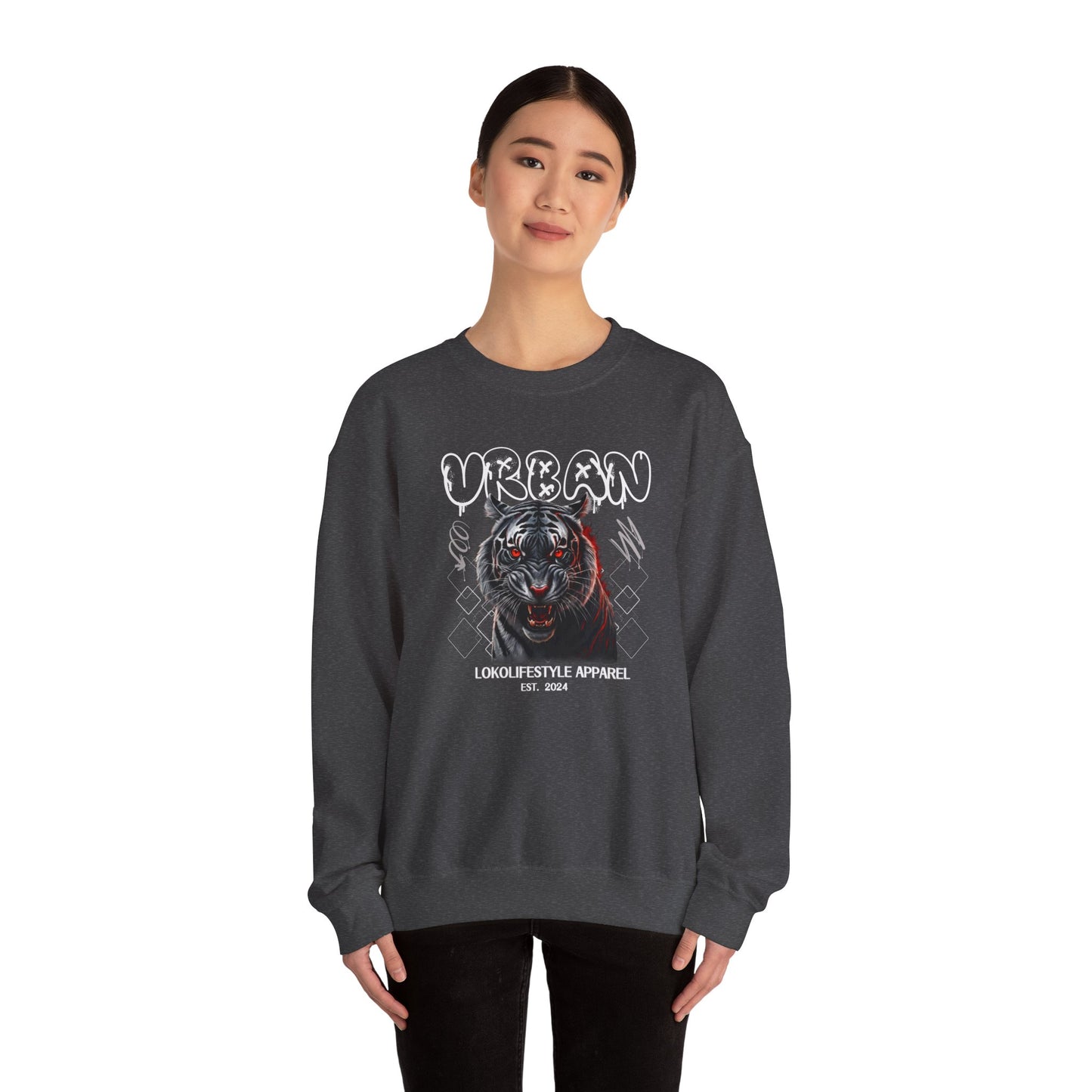 Red Eyed Tiger Unisex Heavy Blend™ Crewneck Sweatshirt