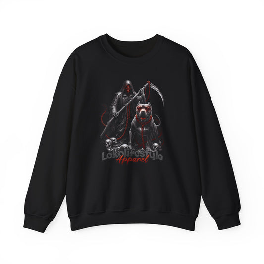 Grim Reaper Pitbull Death Sweatshirt