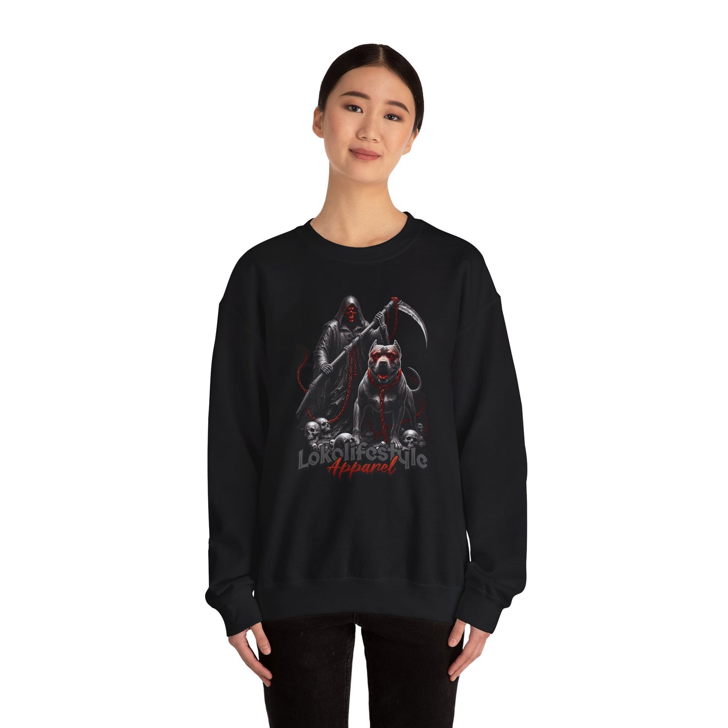 Grim Reaper Pitbull Death Sweatshirt