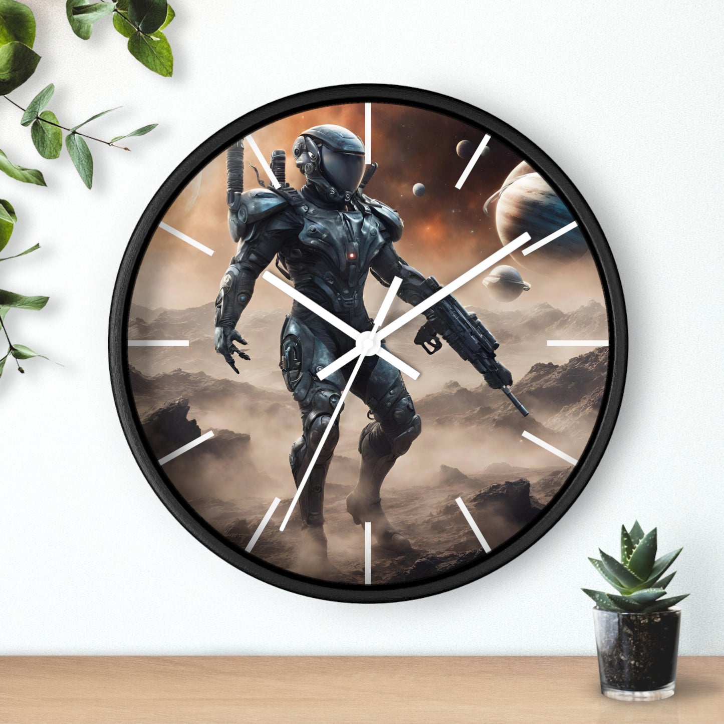 Space Soldier Wall Clock