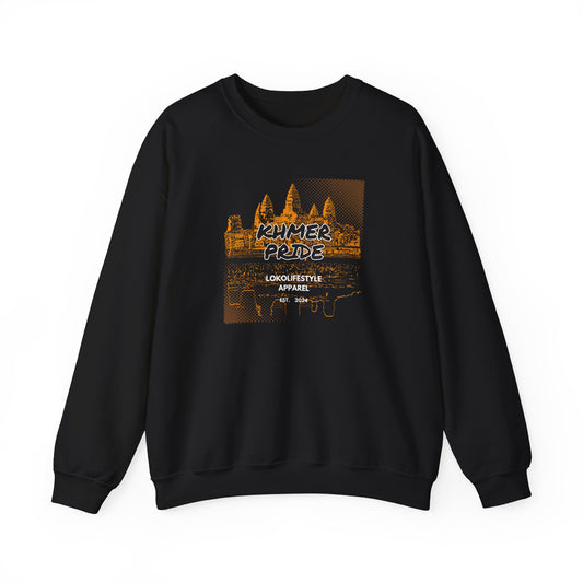 Khmer Pride Gold Unisex Heavy Blend™ Crewneck Sweatshirt