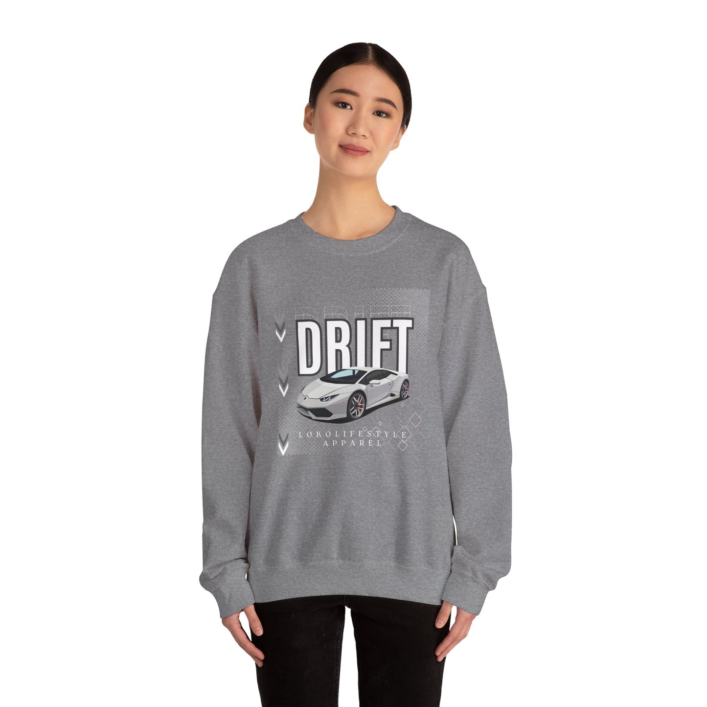 Drift Race Car Unisex Heavy Blend™ Crewneck Sweatshirt