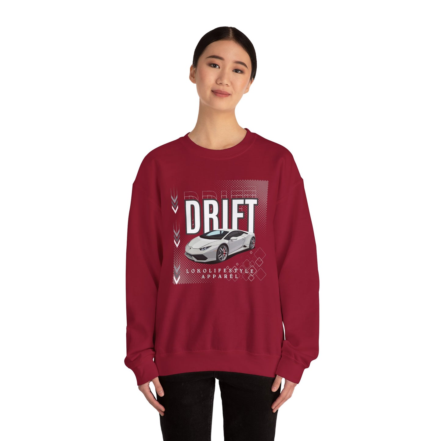 Drift Race Car Unisex Heavy Blend™ Crewneck Sweatshirt