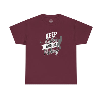 Keep Calm and Go Fishing Graphic Tee