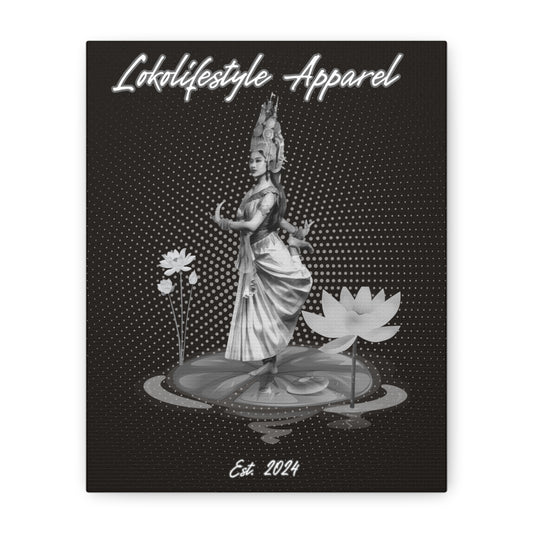 Canvas Wall Art - Cambodian Apsara 8x10 Inches