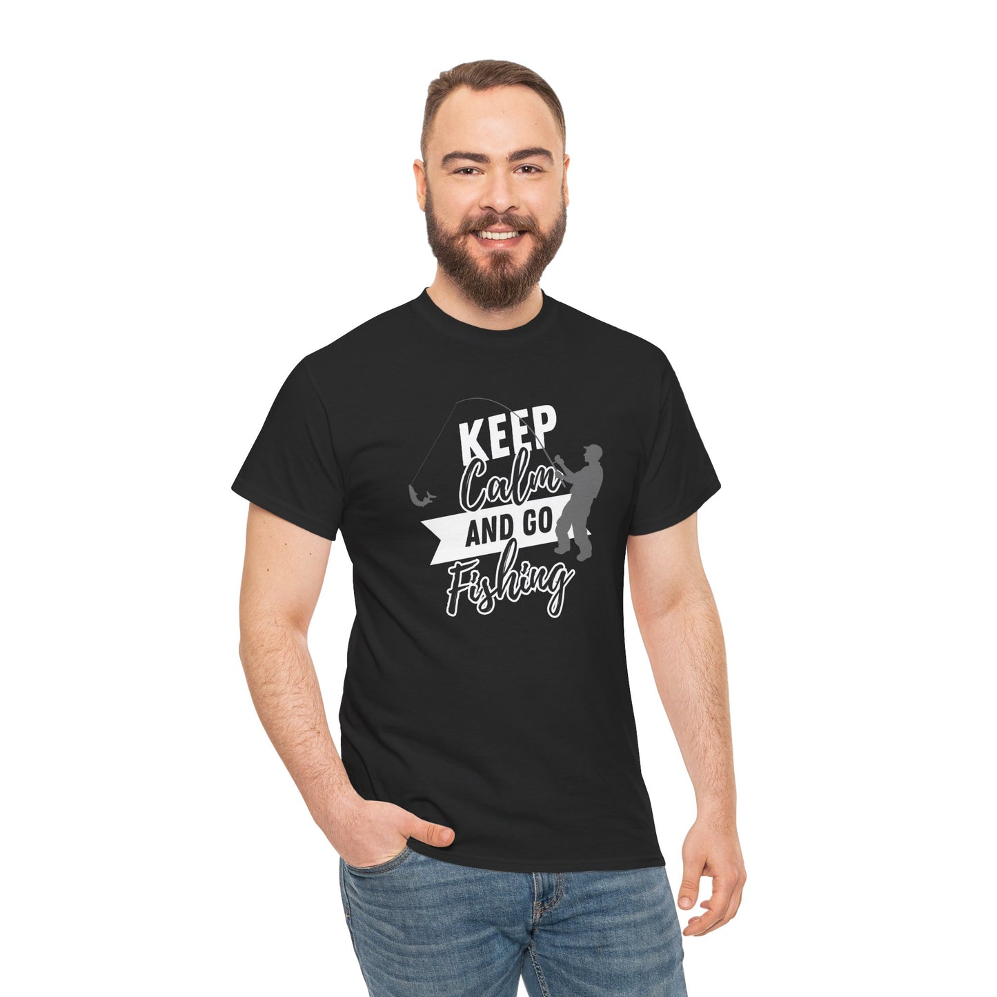 Keep Calm and Go Fishing Graphic Tee