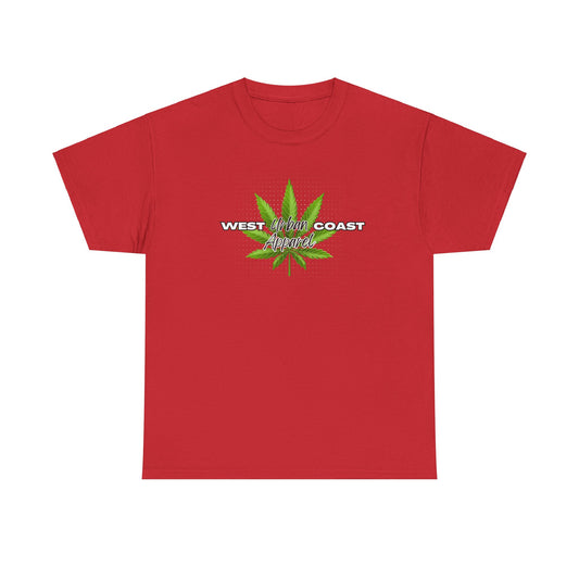 West Coast Urban Apparel Weed Leaf Unisex Heavy Cotton Tee