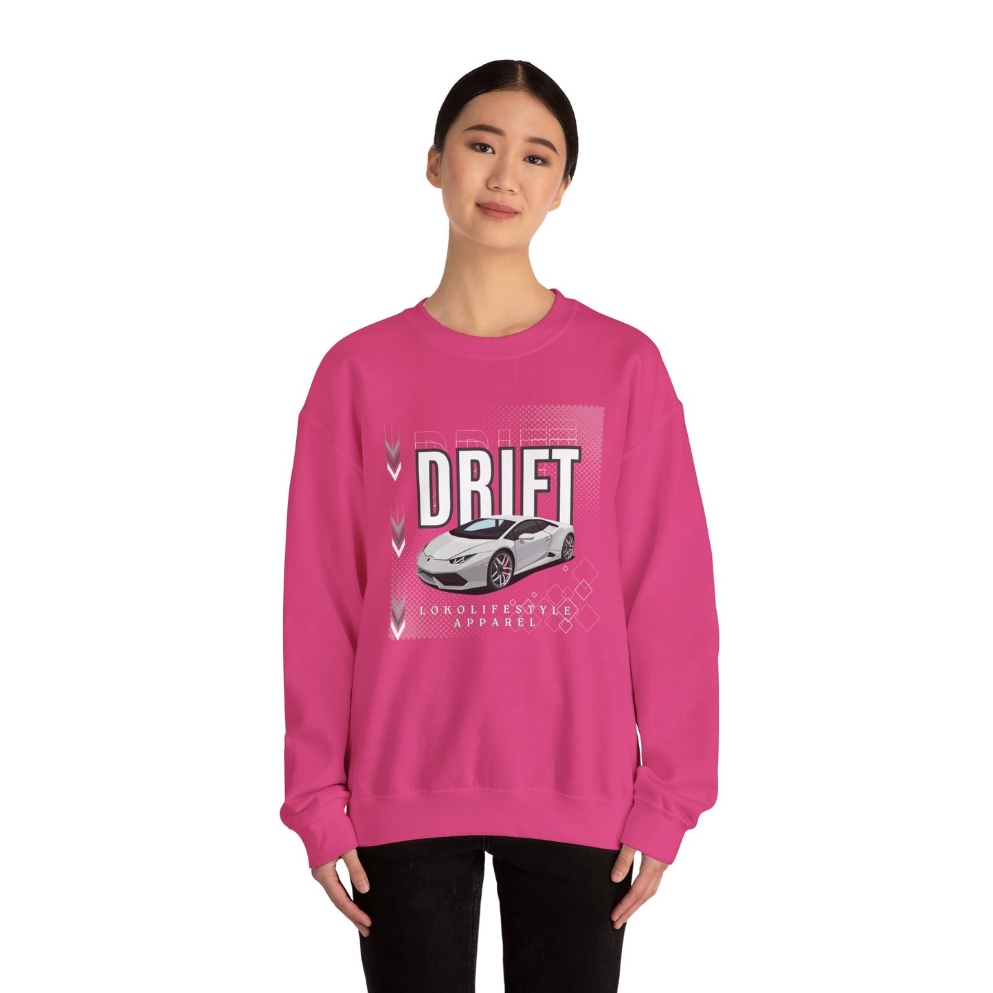 Drift Race Car Unisex Heavy Blend™ Crewneck Sweatshirt