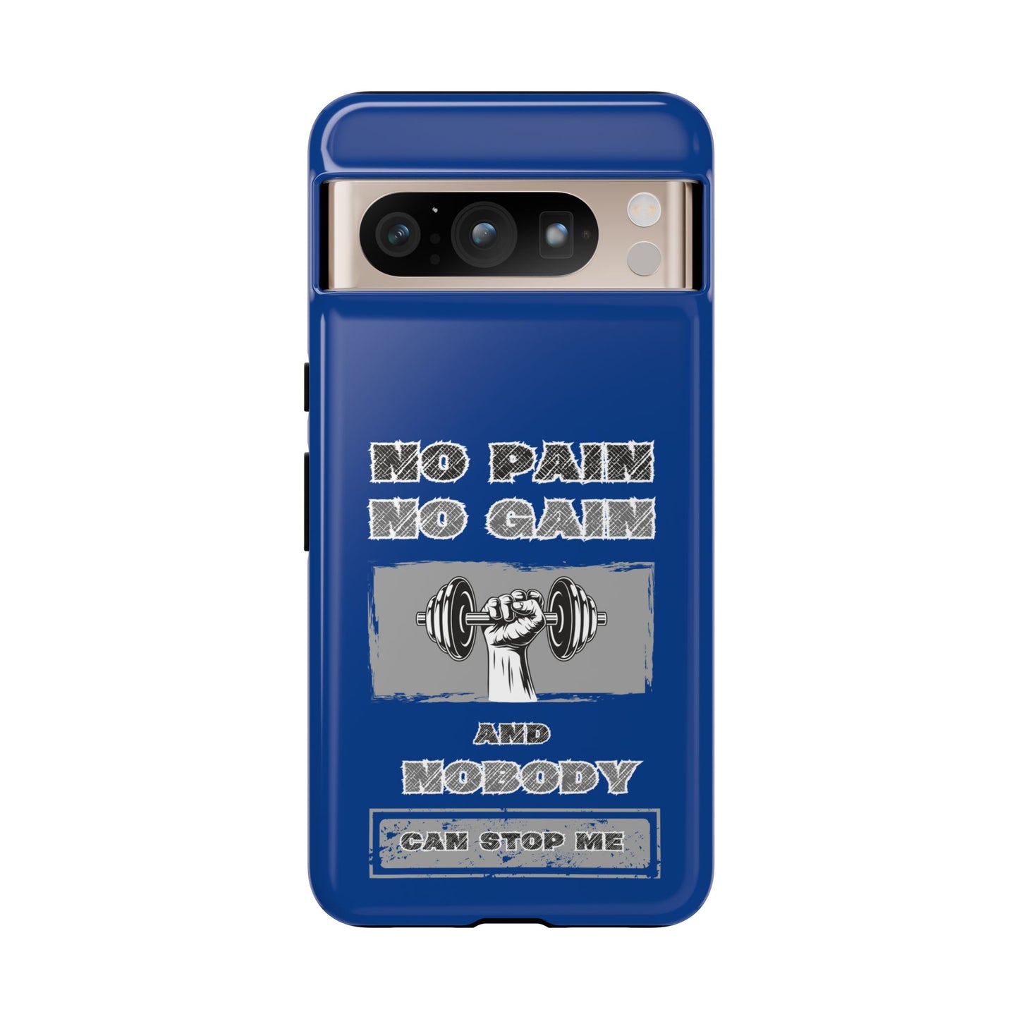 NO Pain No Gain Phone Cases Blue