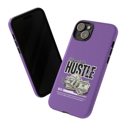 Respect the Hustle with Money Tough Cases I Phone Google Pixel Samsung Galaxy Light Purple