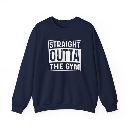 Gym Lover Crewneck Sweatshirt - Straight Outta the Gym Heavy Blend™